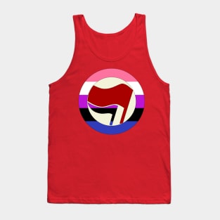 Genderfluid Antifascist Action Tank Top